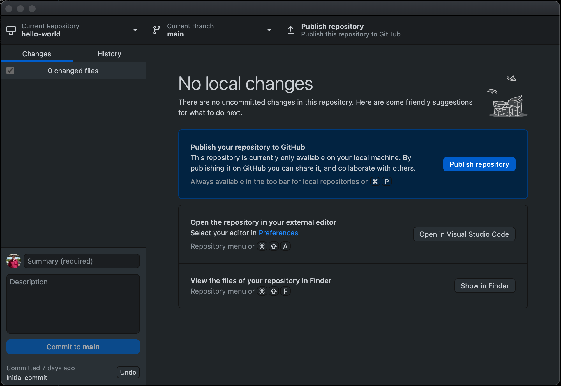GitHub Desktop New Repository